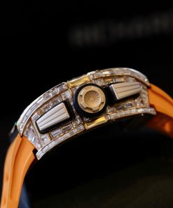 Richard Mille RM011 Replica 11 Watch Orange Rubber Strap 44mm (2)