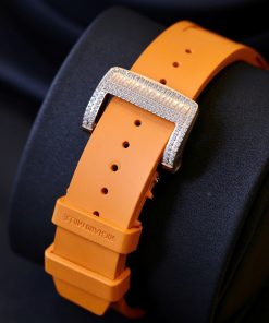 Richard Mille RM011 Replica 11 Watch Orange Rubber Strap 44mm (2)