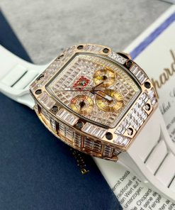 Richard Mille RM011 Replica Watches Best Quality Full Diamonds 44mm (1)