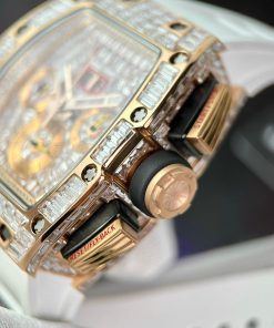 Richard Mille RM011 Replica Watches Best Quality Full Diamonds 44mm (1)