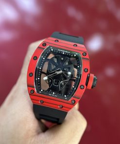 Richard Mille RM052 Skull Red Carbon Fake Watches 42mm (1)