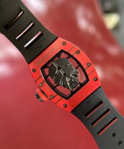 Richard Mille RM052 Skull Red Carbon Fake Watches 42mm (1)