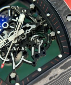 Richard Mille RM055 AN-TI Carbon NTPT Red Rubber Strap ZF Factory New (5)
