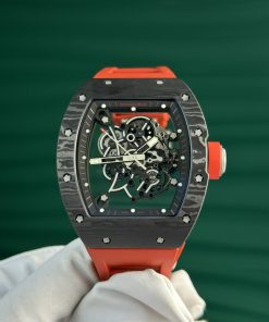 Richard Mille RM055 AN-TI Carbon NTPT Red Rubber Strap ZF Factory New (5)