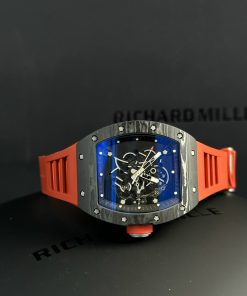 Richard Mille RM055 AN-TI Carbon NTPT Red Rubber Strap ZF Factory New (5)