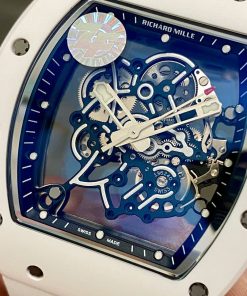 Richard Mille RM055 Best Replica Watch White Ceramic Rubber Strap ZF Factory 45mm (2)