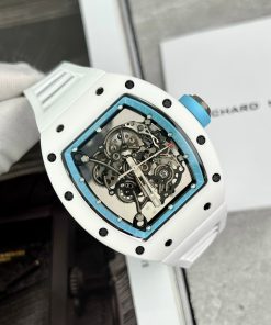 Richard Mille RM055 Bubba Watson Asia Ceramic White Replica Watches 45mm (2)