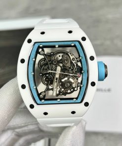 Richard Mille RM055 Bubba Watson Asia Ceramic White Replica Watches 45mm (4)