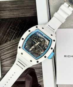 Richard Mille RM055 Bubba Watson Asia Ceramic White Replica Watches 45mm (2)