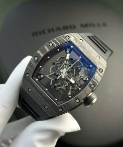 Richard Mille RM055 Bubba Watson Carbon Best Replica Watch Rubber Strap APS Factory 42.7x49 (2)