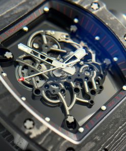Richard Mille RM055 Bubba Watson Carbon Best Replica Watch Rubber Strap APS Factory 42.7x49 (2)
