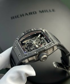Richard Mille RM055 Bubba Watson Carbon Best Replica Watch Rubber Strap APS Factory 42.7x49 (2)