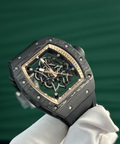 Richard Mille RM055-CA-RG Black Carbon NTPT Best Replica New 2024 ZF Factory (12)