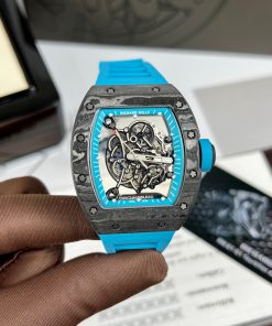 Richard Mille RM055 Replica Watches Best Quality Rubber Blue BBR 45mm (3)