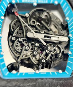 Richard Mille RM055 Replica Watches Best Quality Rubber Blue BBR 45mm (3)