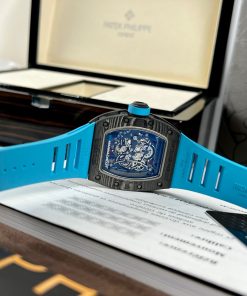 Richard Mille RM055 Replica Watches Best Quality Rubber Blue BBR 45mm (3)