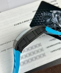 Richard Mille RM055 Replica Watches Best Quality Rubber Blue BBR 45mm (3)