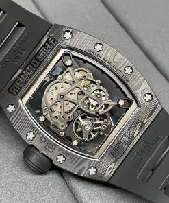 Richard Mille RM055 Skeleton Carbon Fiber Replica Watches Black BBR 45mm (3)