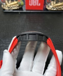 Richard Mille RM055 Skeleton Carbon Fiber Replica Watches Red BBR 45mm (3)