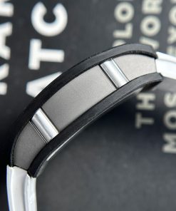 Richard Mille RM07-01 Carbon TPT Best Replica White Rubber Strap 32x46mm (8)