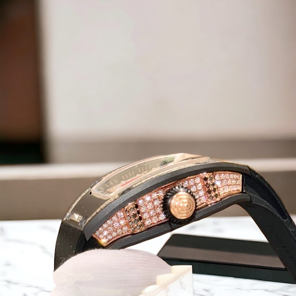 Richard Mille RM07 Rose Gold Wrapped Natural Diamonds 32mm (1)