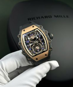 Richard Mille RM21-01 Tourbillon Aerodyne Replica Watch Rubber Strap 43x51mm (2)