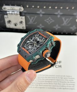 Richard Mille RM21-02 Tourbillon Aerodyne Green TPT Watch RM Factory 43mm (10)