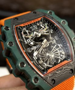 Richard Mille RM21-02 Tourbillon Aerodyne Green TPT Watch RM Factory 43mm (10)