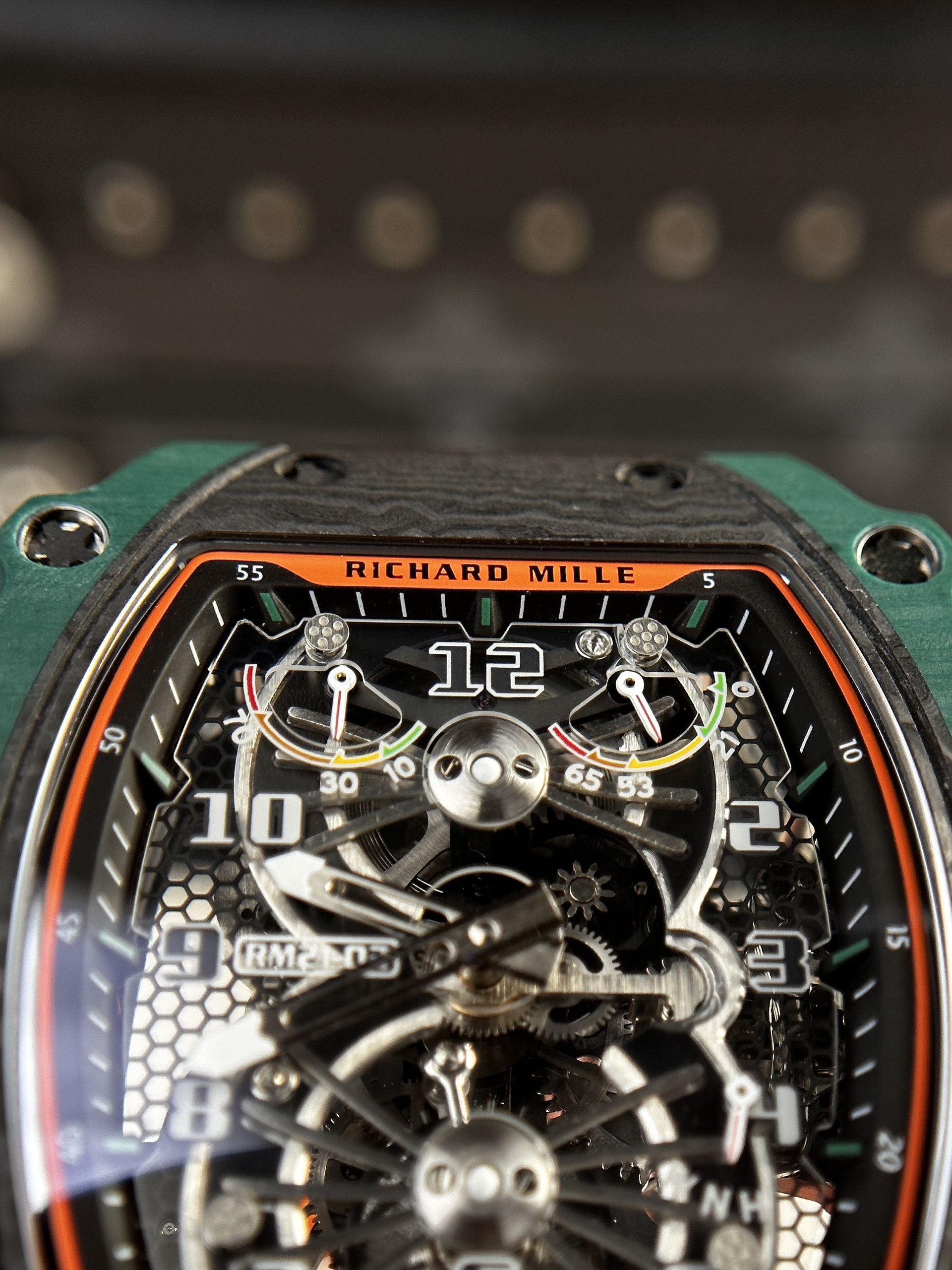 Richard Mille RM21-02 Tourbillon Aerodyne Green TPT Watch RM Factory 43mm (8) Richard Mille RM21-02 Tourbillon Aerodyne Green TPT Watch RM Factory 43mm (10)