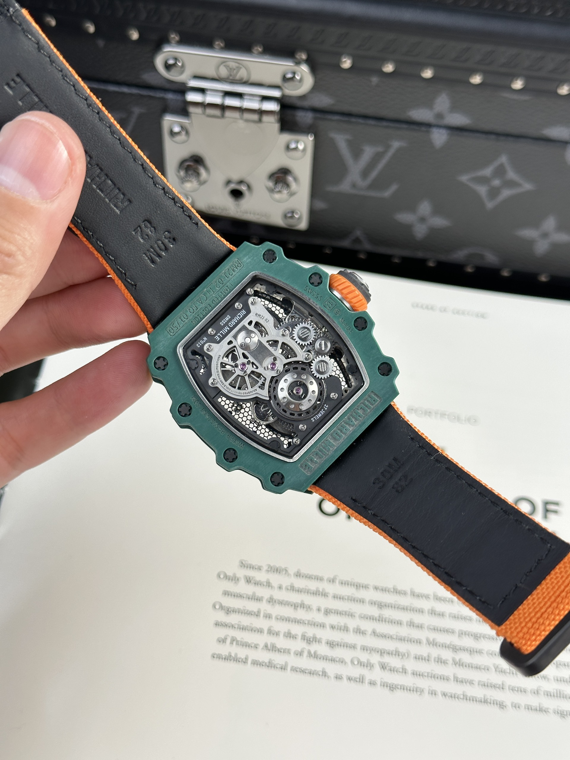 Richard Mille RM21-02 Tourbillon Aerodyne Green TPT Watch RM Factory 43mm (9) Richard Mille RM21-02 Tourbillon Aerodyne Green TPT Watch RM Factory 43mm (10)
