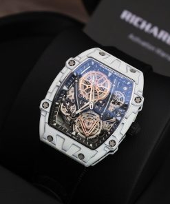 Richard Mille RM27-05 Rafael Nadal White Carbon Best Replica Watch 37.25×47 (2)