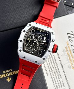 Richard Mille RM35-01 Rafael Nadal White Carbon Replica Watches BBR 44mm (2)