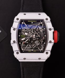Richard Mille RM35-01 Rafael Nadal White Carbon Replica Watches BBR (1)