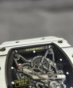 Richard Mille RM35-01 White Carbon Super Fake Watches 44mm (1)