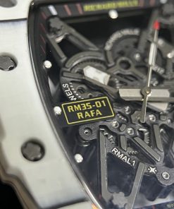 Richard Mille RM35-01 White Carbon Super Fake Watches 44mm (1)