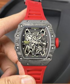 Richard Mille RM35-02 Replica Watches Best Quality Red Rubber 44mm (1)