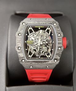 Richard Mille RM35-02 Replica Watches Best Quality Red Rubber 44mm (1)