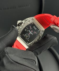 Richard Mille RM51-02 Replica Watches Red Rubber Strap 40mm (1)