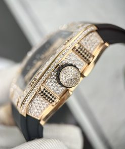Richard Mille RM51 Replica Watches Full Diamonds Rose Gold 40mm (2)