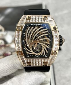 Richard Mille RM51 Replica Watches Full Diamonds Rose Gold 40mm (2)