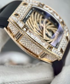 Richard Mille RM51 Replica Watches Full Diamonds Rose Gold 40mm (2)