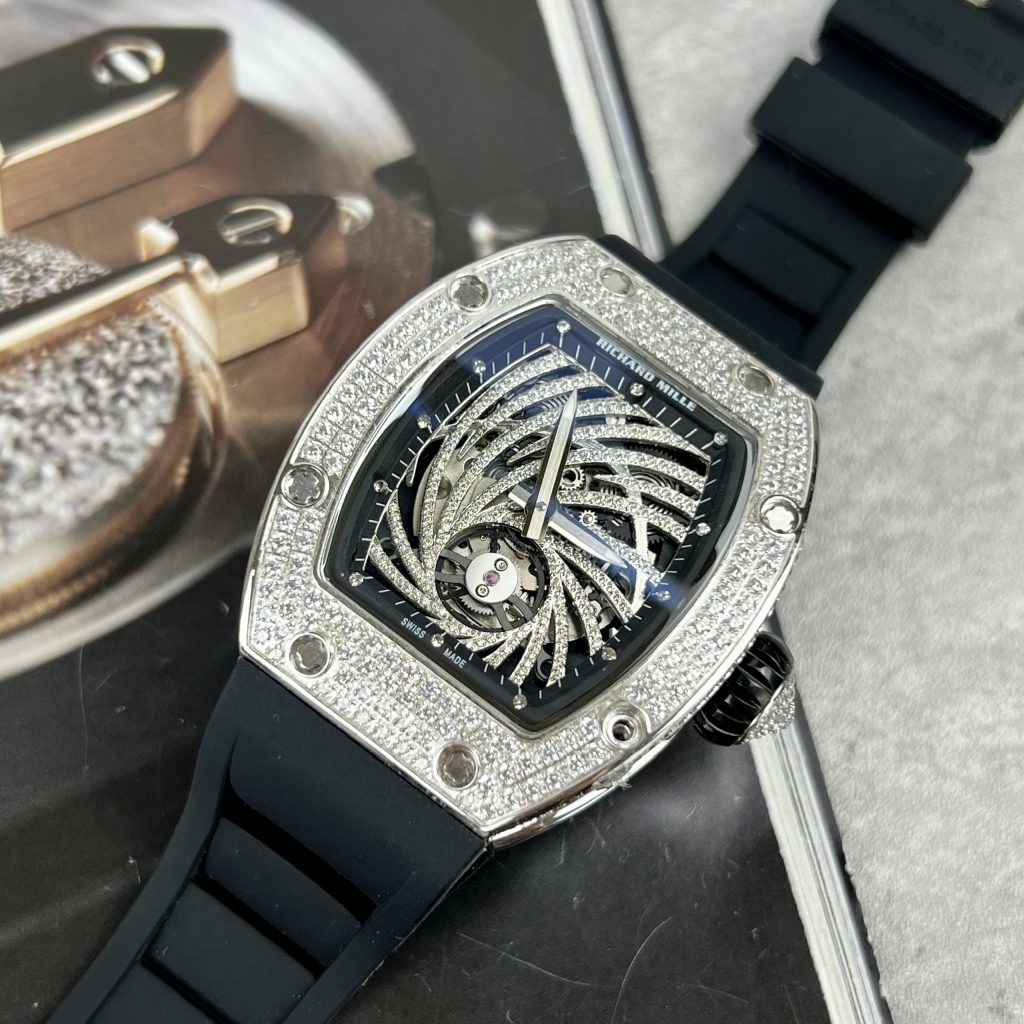 Richard Mille RM51 Replica Watches Full Diamonds Sliber 40mm (3)