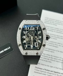 Richard Mille RM67-01 Custom Moissanite Diamonds Replica Watch 40mm (1)