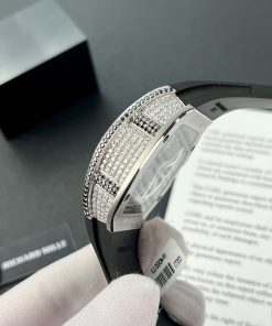 Richard Mille RM67-01 Custom Moissanite Diamonds Replica Watch 40mm (1)
