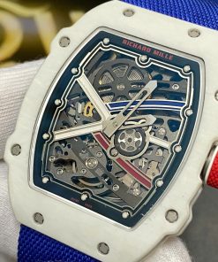 Richard Mille RM67-02 Best Replica Watch White Carbon Shell Custom Like Auth VVIP 38.7x47 (2)
