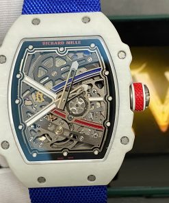 Richard Mille RM67-02 Best Replica Watch White Carbon Shell Custom Like Auth VVIP 38.7x47 (2)