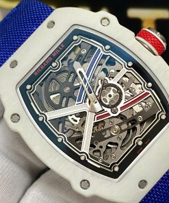 Richard Mille RM67-02 Best Replica Watch White Carbon Shell Custom Like Auth VVIP 38.7x47 (2)