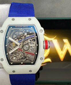 Richard Mille RM67-02 Best Replica Watch White Carbon Shell Custom Like Auth VVIP 38.7x47 (2)