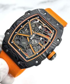 Richard Mille RM67-02 Carbon Best Replica Watch Weight 37 Grams Ultralight Orange 38.7×47 (2)
