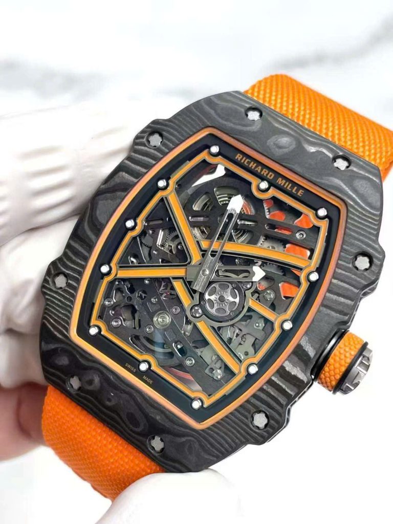 Richard Mille RM67-02 Carbon Best Replica Watch Weight 37 Grams Ultralight Orange 38.7×47 (2)
